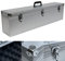 Aluminium Koffer Silber Würfelschaum Deckel abnehmbar 83 cm Lang-Koffer Alu Transport Box