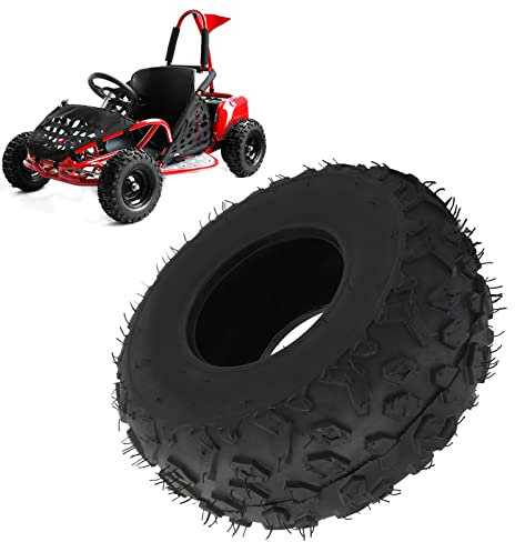 145/70 6 Tubeless Reifen, vorne und hinten, verschleißfest, 4 lagig, pannensicher, knorriges Profil, ATV Tubeless Reifen für Quad Go Karts