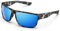 TOREGE Polarisierte Sport-Sonnenbrille für Männer und Frauen, Radfahren, Laufen, Golf, Angeln, Sonnenbrille, Bright Black Grey Schildkröte Rahmen & Ice Blue Lens