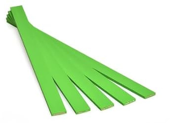 Metrie™ 100 Stück dunkelgrün gefärbte Holzstäbchen Bastelholz - Pantone 369 C - ideal zum Heimwerken, Holzarbeiten und Basteln mit Kindern, hochwertiges Buchenholz, 25 x 1,6 x 0,3 cm