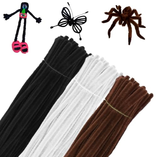 300 Stück 30CM Pfeifenreiniger Set, Biegbar Chenilledraht, 6mm Pfeifenputzer für Kinder Zum Basteln, Dekorieren, Weihnachten