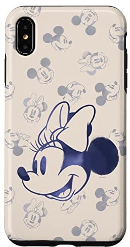 iPhone XS Max Disney Minnie and Mickey Mouse Heads Retro Vintage Classic Case