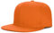 Boolavard Säuglinge bis Kleinkinder, Schlichte, strukturierte Snapback-Kappe mit flachem Schirm (DE/NL/SE/PL, Alphanumerisch, Einheitsgröße, Orange)