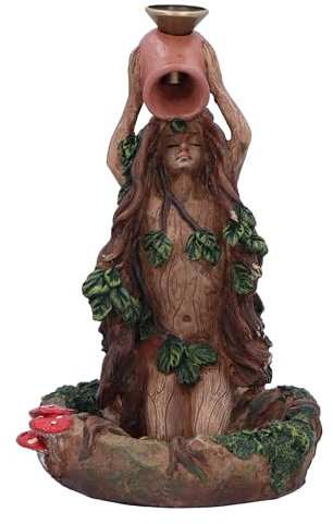 Nemesis Now Forest Maiden Rückfluss-Räuchergefäß, 12,5 cm, Harz, Rückfluss-Räucherkegelbrenner, Baumgeist, Heimdekoration, gegossen aus feinstem Harz, fachmännisch handbemalt