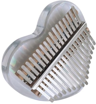 VICASKY Mini-daumenklavier 17 Tasten Crystal Kalimba Fingerklavier-set für Anfänger Erwachsene Jungen und Mädchen