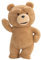 POP MART Ted2 Ted Action Plush Doll de Acción Popular Figura Coleccionable y Adorable Juguete Artístico Regalo Creativo 1PC