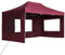 Homgoday Professioneller Faltpavillon und Wände, Aluminium, Rot, 4,5 x 3 m