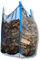 dm-Folien Holz Big Bag 100x100x120cm I 10 Stück I SWL 1.000 kg I Robuster Big Bag Holz mit Netzgewebe & Sternenboden I Big Packs für Brennholz I stabil & wiederverwendbar
