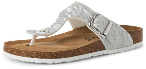 Tamaris Pantolette Damen Flach metallic,EU 37
