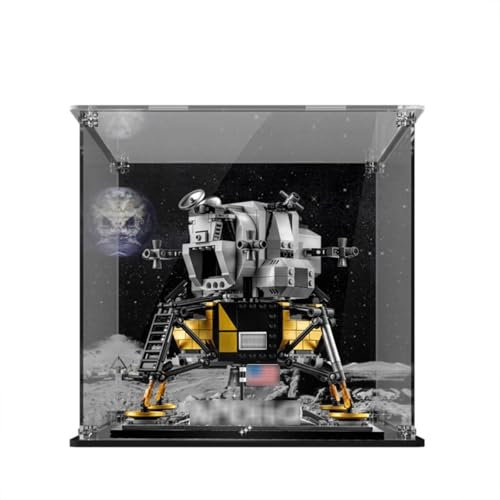Die Acryl-Vitrine ist geeignet für Lego 10266 Apollo 11 Lunar Lander, Showbox zum Sammeln, Präsentieren und Organisieren von Modellen. 3 mm (B)