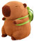 Capybara Plüschtier,33cm Niedliche Capybara Kuscheltier mit Schildkrötenrucksack Capybara Plushie Puppen Niedlichen Capybara Plushies Super Weiche Gefüllte Spielzeug Plüsch für Home Deko Kinder (33cm)
