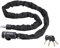 VEVOR Candado de Cadena Integrado para Bicicleta de φ10 x 1200 mm con 3 Llaves, Candado de Cadena Resistente Antirrobo de Seguridad para Bicicletas, Motocicletas, Scooters, Puertas, Vallas, Portones