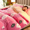 Luxuriöse, superwarme Kaschmir-Bettdecke, Fleece, wendbar, Steppdecke für den Winter, antiallergische Wolldecken, weich und bequem, 150 x 200 cm (2,5 kg)