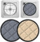 ISOCAMP® Magnet Thermomatte für Dachhaube Maxxfan Deluxe Fensterisolation Isolierend Wärmeschutzvorhänge Verdunklung, Farbe:beige/Silber