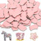 Tutamaz Unregelmäßige Mosaikfliesen Set, Mosaiksteine zum Basteln DIY-Mosaik-Projekte Kleine Mosaikfliesen für Badezimmer Küche Heimdekoration DIY Vasen Tassen Garten Dekoration, Rosa