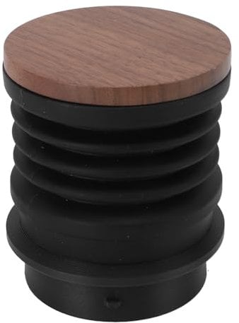 Coffee Grinder Single Dose Compatible with baratza, Silicone Bellow Hand Pressure Coffee Grinder Blowing Bean Bin with Walnut Wood Lid, Coffee Grinder Dust Blower