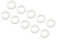 Circular Saw Reduction Set 10 Pieces Metal Blade Conversion Bushing Adapter Arbor for Power Tool Workshop Equipment Disc Conversion Silver(20-16mm)