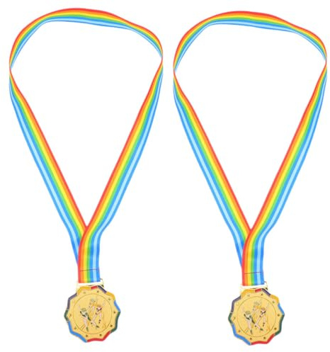 VANZACK 2stücke Goldmedaillen Für Junge Mädchen Eislauf-siegermedaillen Leistungsmedaillen Kindergartenmedaillen Teilnahmemedaillen Eiskunstlauf-medaillen Belohnungsmedaillen Für