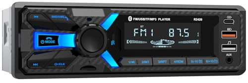 Wistrue Autoradio Bluetooth mit Freisprechen, Audio-Streaming, RDS Radiofunktion, Sodass Podcasts und Navigationsansagen