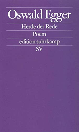 Herde der Rede: Poem | Georg-Büchner-Preis 2024 (edition suhrkamp)