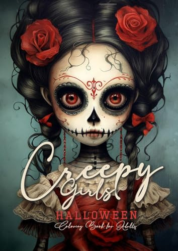 Halloween Girls Graustufen Malbuch für Ewachsene: Halloween Kostüme Graustufen Malbuch für Erwachsene | Tag des Todes Malbuch | Halloween Kostüme, ... Coloring | (Horror Coloring Books, Band 2)