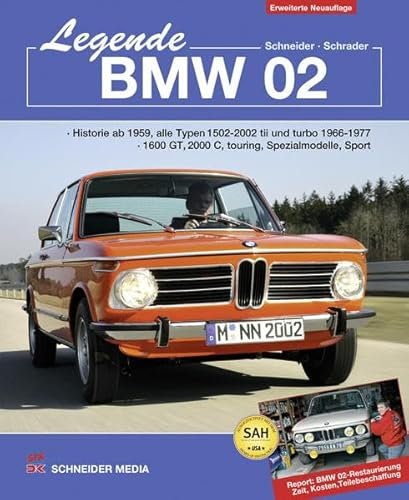 Legende BMW 02: Historie ab 1959, alle Typen 1502 – 2002 tii und turbo 1966–1977, 1600 GT, 2000C, touring, Spezialmodelle, Sport • Report: BMW 02-Restaurierung, Zeit, Kosten, Teilebeschaffung