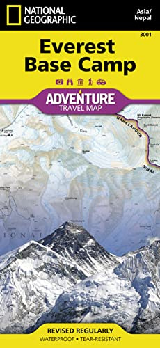 Everest Base Camp Map – Waterproof Adventure Map by National Geographic | Detailed Trekking & Hiking Map of Nepal Himalayas with Trails, Villages & ... Map (National Geographic Adventure Map)