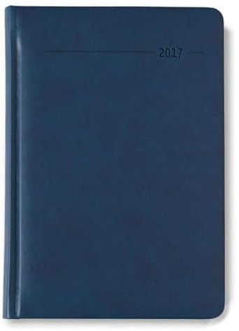 Buchkalender Tucson blau 2017 - Bürokalender A5 / Cheftimer A5 - 1 Tag 1 Seite - 416 Seiten