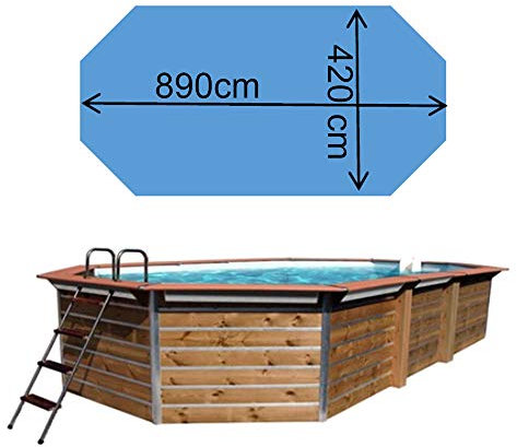 Piscine Bois Waterclip CALAYAN 890x420x129 cm hors sol octogonale