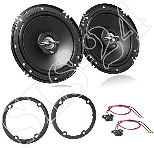 LSP-Set: JVC - CS-J620X 300Watt 30Watt RMS 2-Wege Koaxial Lautsprecher-Paar + Lautsprecherkabel und Ringe für Mercedes Sprinter 2006 -> •Mercedes Vito 2006 -> •Mercedes Viano ab 2006