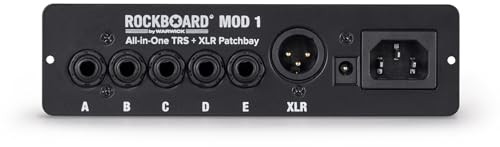 ROCKBOARD by Warwick MOD 1 All-in-one Patchbay TS/TRS & XLR, Rot/Schwarz, Gitarre
