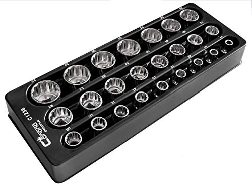 Richmann 12 Point Socket Set 24pcs, 1/2, Tray, Sizes 8-32mm, CRV Steel (C1236)