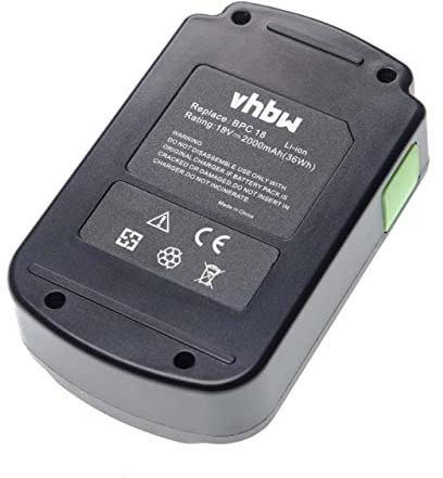 vhbw Batterie Compatible avec Festo Festool AGC 18-125 Li EB, BHC 18 Li, BHC 18 Li 3.1-Compact Outil électrique (2000 mAh, Li-ION, 18 V)