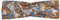ABAKUHAUS Jahrgang Halstuch Bandana Kopftuch, Paisley inspirierte Strudel Curls Floral Abstract Botanical Oriental, Elastisch und Angenehme alltags accessories, Orange Hellblau-Creme