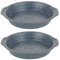 Russell Hobbs COMBO-5442 26cm Cake Tin – Set of 2 Non-Stick Round Baking Pan, Cheesecake Tin with Carry Handles, Carbon Steel Bakeware, PFOA Free, Oven Safe up to 220°C, Easy to Clean, Twin Pack