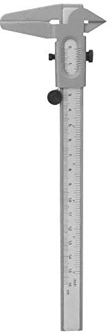 FTVOGUE Acero inoxidable Alta precisión Metal Vernier Calibrador Manual Ajuste fino Medición Calibrador Herramientas Micrómetro Regla(6inch), Angle measuring caliper