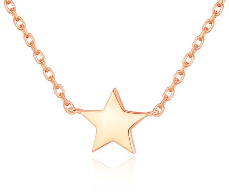Philip Jones Rose Gold Plated Star Necklace