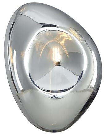 MAYTONI Mabell Wandleuchte innen – moderne Wandlampe – für LED Lampe E14 - Leuchte aus Metall - Wohnzimmerlampe, Schlafzimmerlampe, Flurlampe – Chrom, Schwarz
