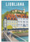FONNIQ Slowenien, Ljubljana, Vintage-Reiseposter, Gartenkunst, Museum, Leinwand-Kunstposter, Malbilder, Wandkunstdrucke, Wanddekoration für Schlafzimmer, Heimbüro, Dekoration, Partygeschenke, 20 x 30