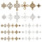 PandaHall 96 Stück Keltische Knoten Charms, 12 Stile Chinesischer Knoten Anhänger Tibatan Stil Legierung Stecker Charms für Basteln Schmuck Machen Zubehör DIY Halskette Armband