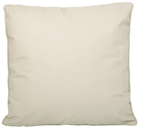 Fusion - Plain Dye - Water Resistant Outdoor Filled Cushion - 43 x 43cm in Natural