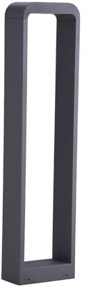 Lindby LED Außenleuchte Emima (spritzwassergeschützt (Modern) in Schwarz aus Aluminium (1 flammig,) - Wegeleuchte Pollerleuchte Wegelampe Sockelleuchte