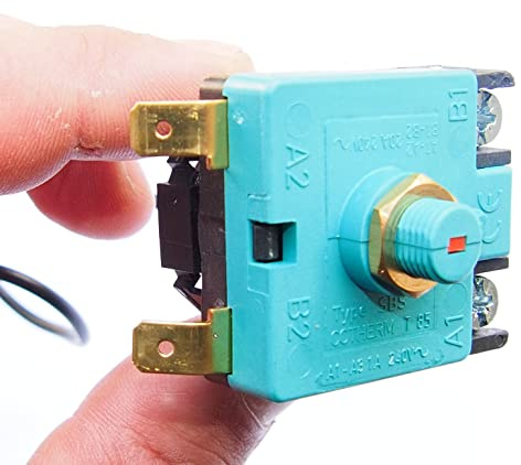 Cotherm Safety Thermostat, 96°C, 20A-240V, Heating Element for Boilers, Green, EU