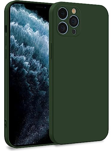 MyGadget Hülle kompatibel mit iPhone 11 Pro - Zweilagige Handyhülle mit Kameraschutz - Cover mit Innenfutter & Silikon außen - Olive Grün