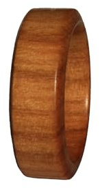 Holzring - Ring aus dem Holz der Kirsche - handgefertigter Schmuck für Frauen und Männer (62 (19.7))