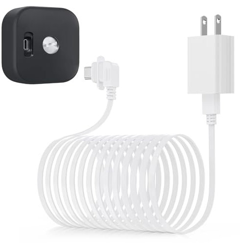 Itramax Netzkabel 9M und Adapter (2 Stück) für Blink Outdoor 4 Kamera,Flaches USB C Ladekabel für Blink Outdoor 4. Generation,Wasserdichtes Ladeverlängerungskabel für Neue Blink Outdoor 4 Kamera