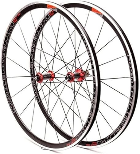 Rennrad Laufradsatz 700c 30mm Felgen V/C Bremsen Schnellspanner Carbonfaserräder for 7/8/9/10/10/11 Geschwindigkeit
