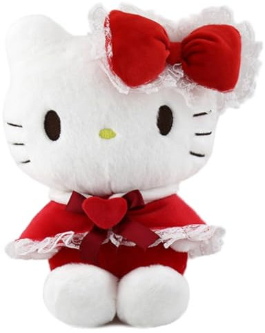 Hellokiitty Plüschtier,Hellokiitty Plüschtiere Plüsch Kuscheltier Anime Spiel Warmes Weiche Schlafkissen für Kinder Cartoon Plush Doll Geburtstag Geschenk Spielzeug Sammlerstück für Jungen Mädchen