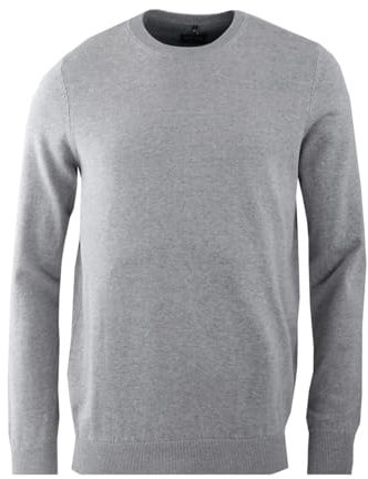 Marvelis Strick Pullover Langarm Rundhals grau Größe M