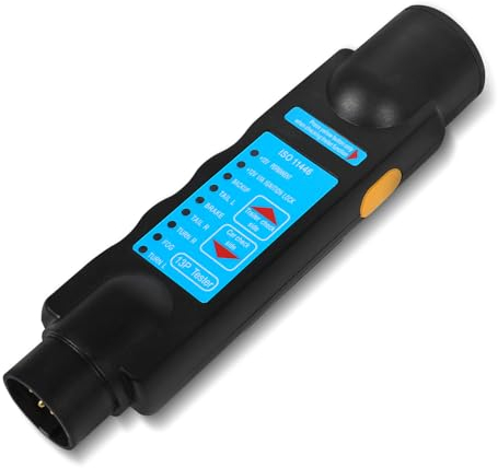 Yuanjoy Testeur de remorque, testeur de remorque 13 broches, testeur de prise de caravane de remorque, connecteur 12 V pour outils de diagnostic de circuit